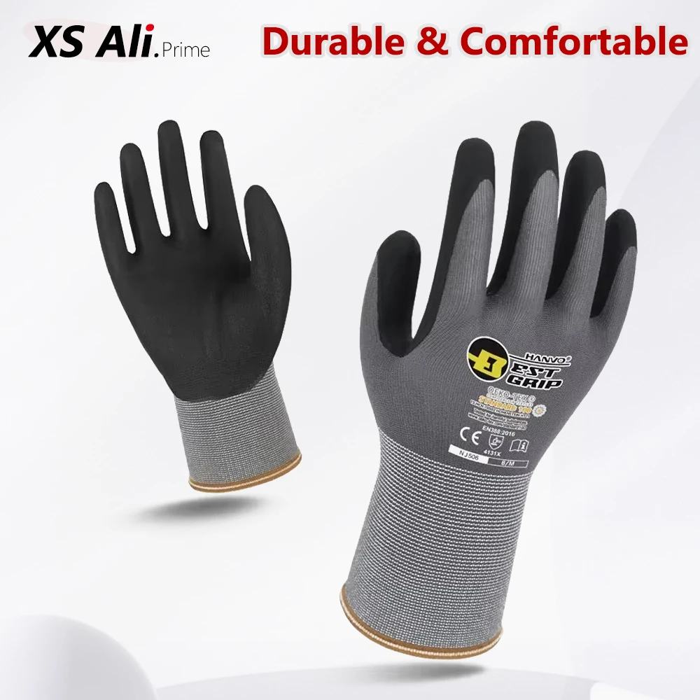 Nitrile Mechanic Glove - 1/10 Pares de Luvas de Espuma