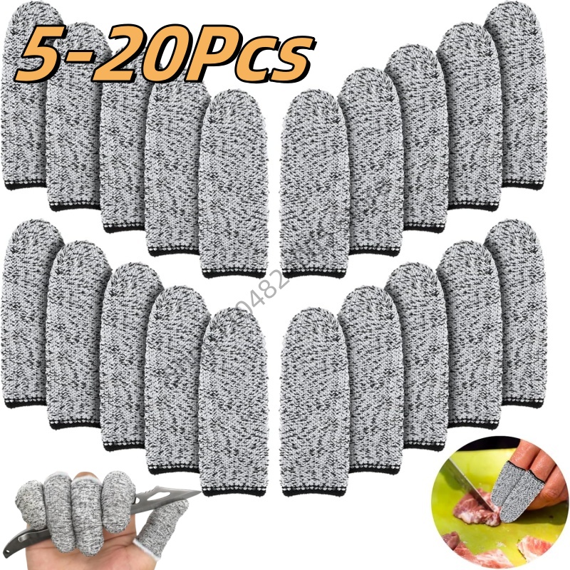 5/20 unidades luvas de dedo an - Cut Resistant Glove avaliação e preço