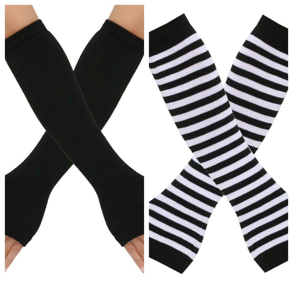 2 Pares de Luvas de Tricô Long - Fingerless Glove Knit avaliação e preço
